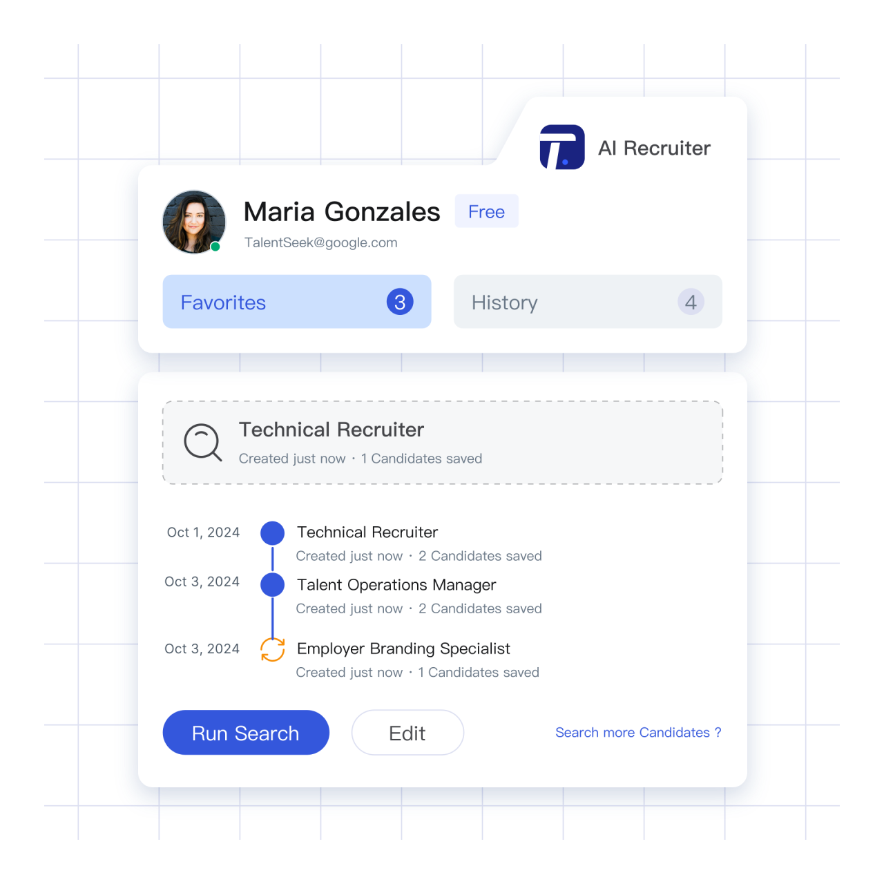 Talent Search Interface